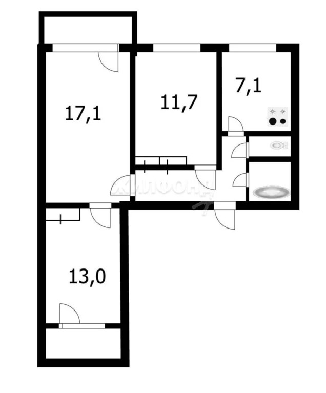 Продажа квартиры, Новосибирск, ул. Воинская - Фото 13