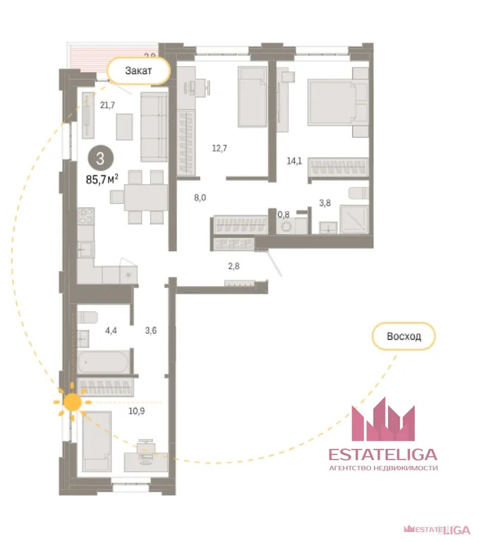 Продажа квартиры в новостройке, ул. Тагильская - Фото 1