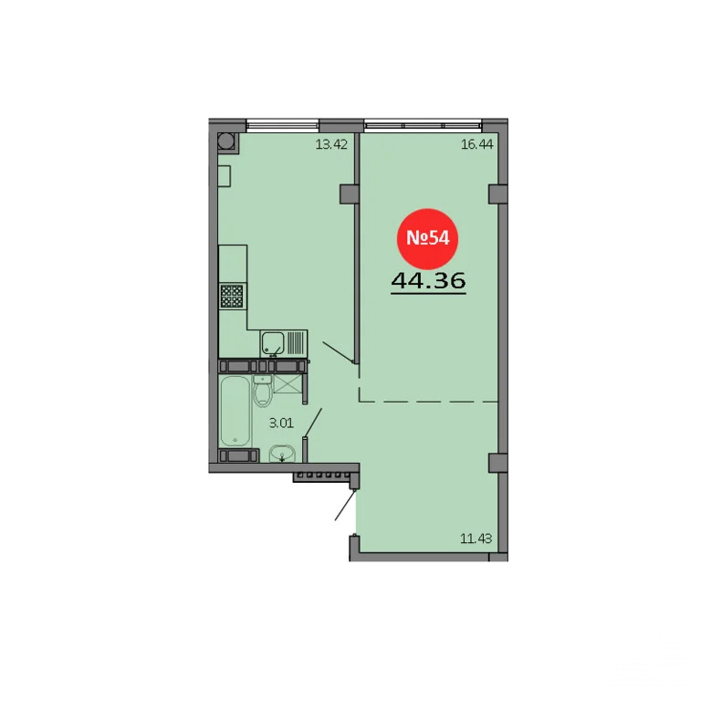 Продажа квартиры в новостройке, Белоглинка, Симферопольский район, ... - Фото 2