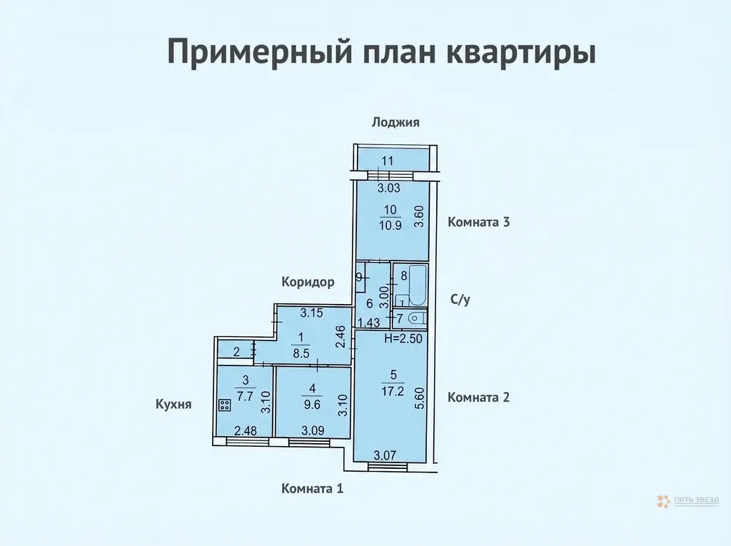 Продается 3-комнатная квартира ул. Московская, д. 81 - Фото 1