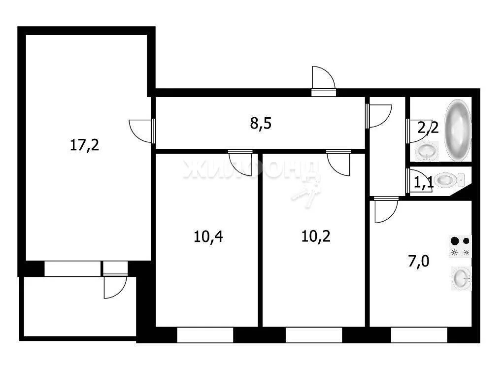 Продажа комнаты, Новосибирск, Тополёвая - Фото 7