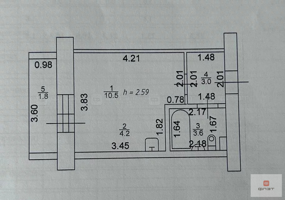 Продажа квартиры, Осиново, Зеленодольский район, ул. Марата Ахметшина - Фото 7