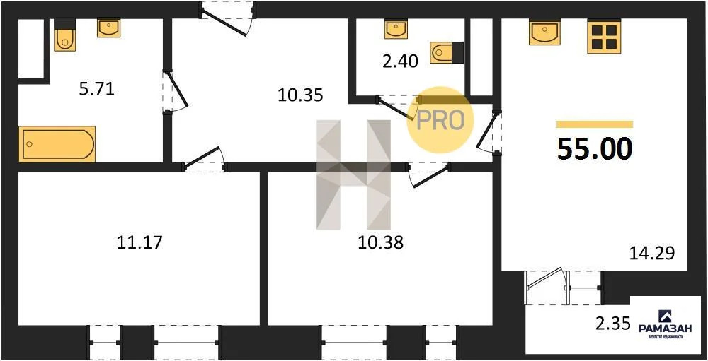 Продажа квартиры в новостройке, Казань, м. Проспект Победы, Рауиса ... - Фото 1