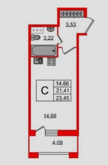 Продается квартира, 37.33 м - Фото 8