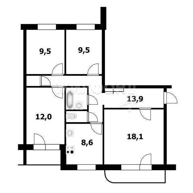 Продажа квартиры, Новосибирск, ул. Троллейная - Фото 15