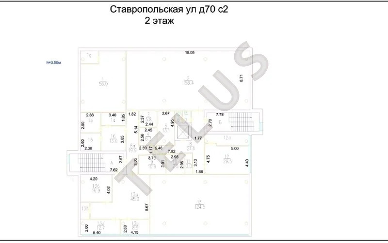 м Люблино, ул Ставропольская 1854 м2 Здание (ном. объекта: 7983) - Фото 5