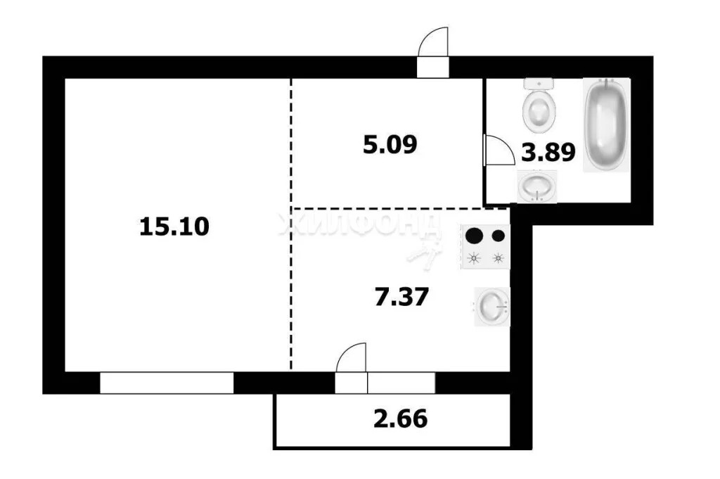 Продажа квартиры, Новосибирск, Василия Клевцова - Фото 1