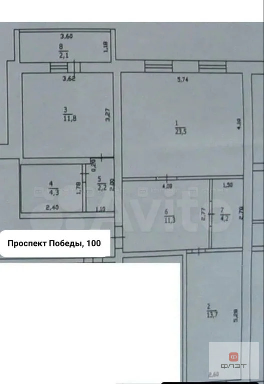 Продажа квартиры, Казань, Победы пр-кт. - Фото 17