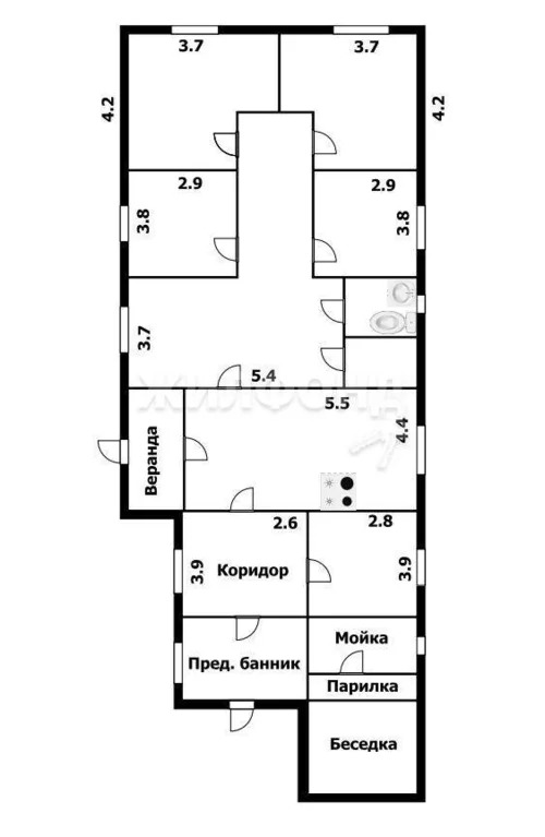 Продажа дома, Барлак, Мошковский район, ул. Тихая - Фото 22