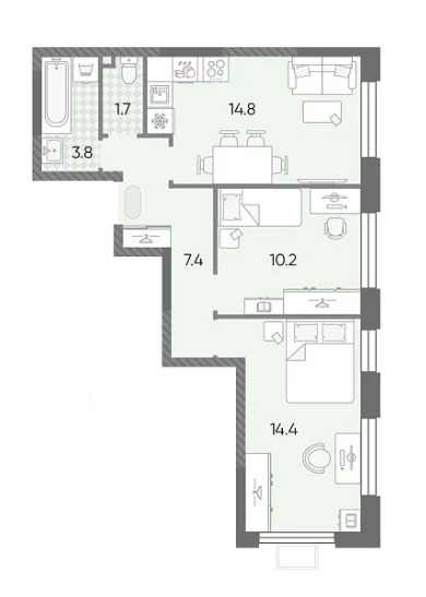 Продажа квартиры, м. Солнцево, ул. Производственная - Фото 9