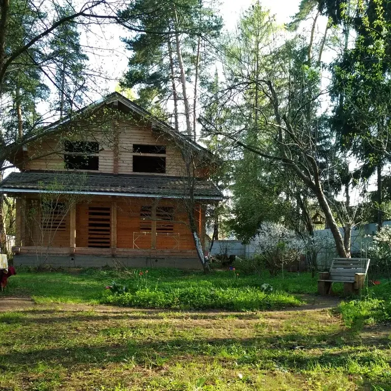 Участок с Домом (брус. коробка) в стародачном месте Подмосковья - Фото 0