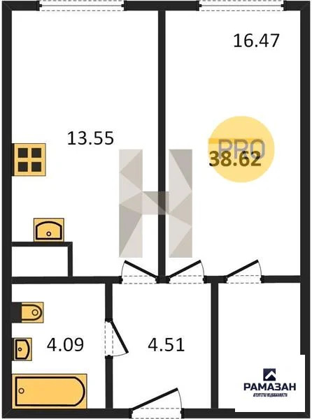 Продажа квартиры в новостройке, Казань, м. Проспект Победы, Рауиса ... - Фото 1