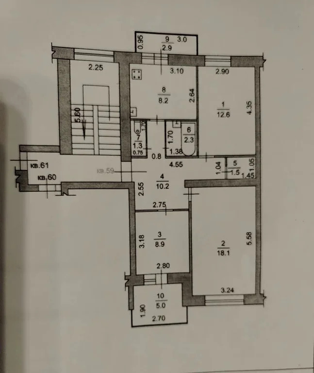 Продажа квартиры, Абинск, Абинский район, Комсомольский пр-кт. - Фото 2