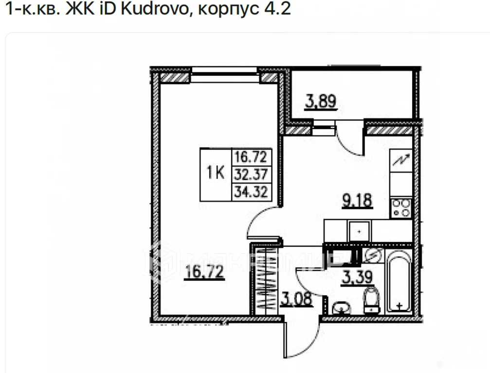 Продажа квартиры, Кудрово, Всеволожский район, Строителей проспект - Фото 28