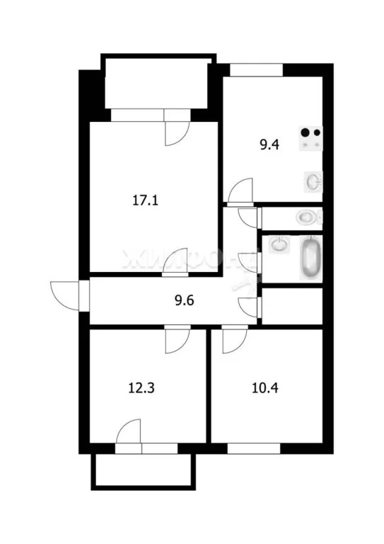 Продажа квартиры, Новолуговое, Новосибирский район, 3-й квартал - Фото 16