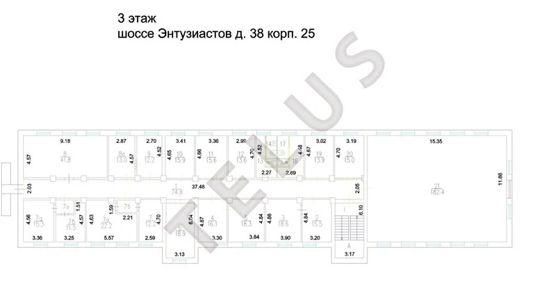м Шоссе Энтузиастов, Шоссе Энтузиастов, 2018 м2, Здание (ном. объекта: ... - Фото 13