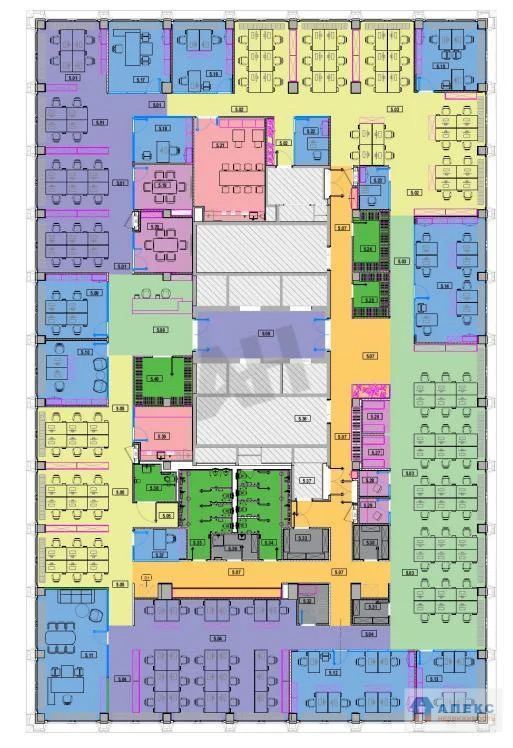 Аренда офиса 1299 м2 м. Савеловская в бизнес-центре класса А в ... - Фото 6