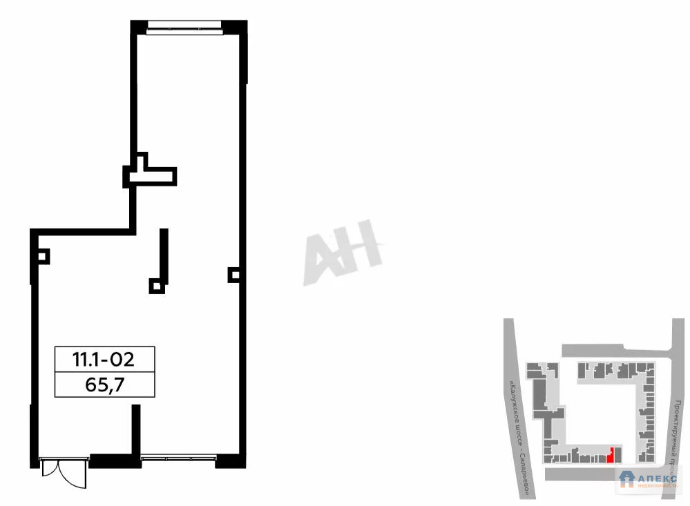 Продажа помещения (ПСН) пл. 66 м2 под аптеку, банк, бытовые услуги, ... - Фото 1