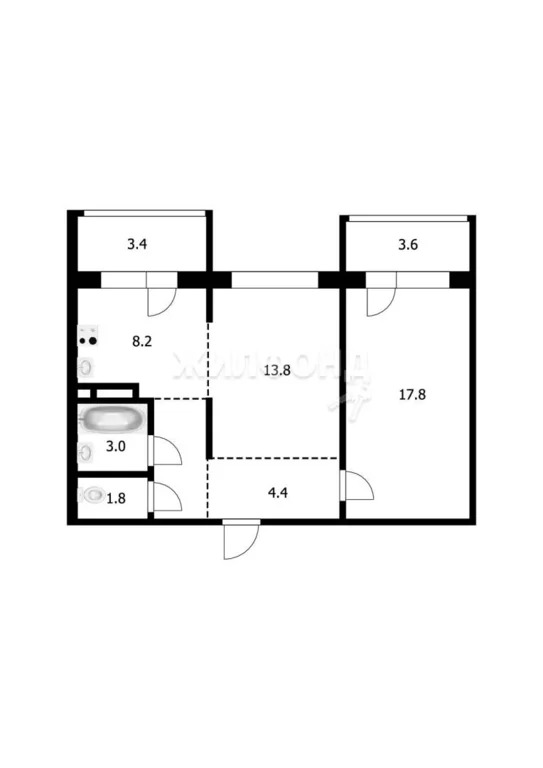 Продажа квартиры, Новосибирск, Адриена Лежена - Фото 18