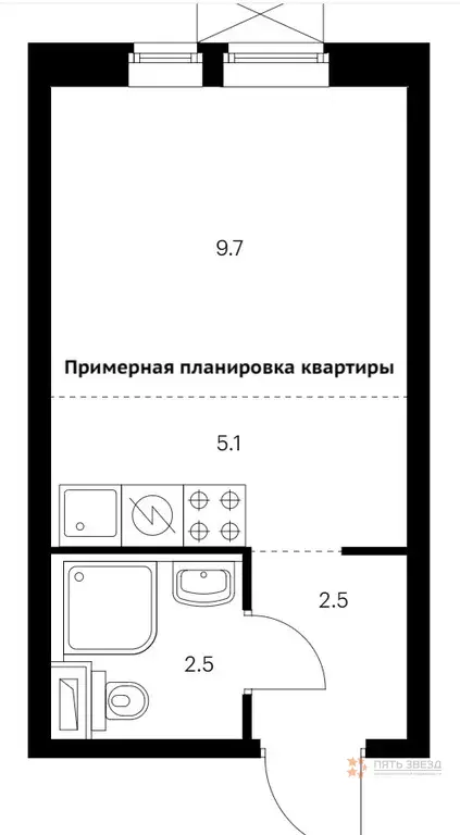 продается студия 2-й нагатинский проезд, 2/2к1. - Фото 20