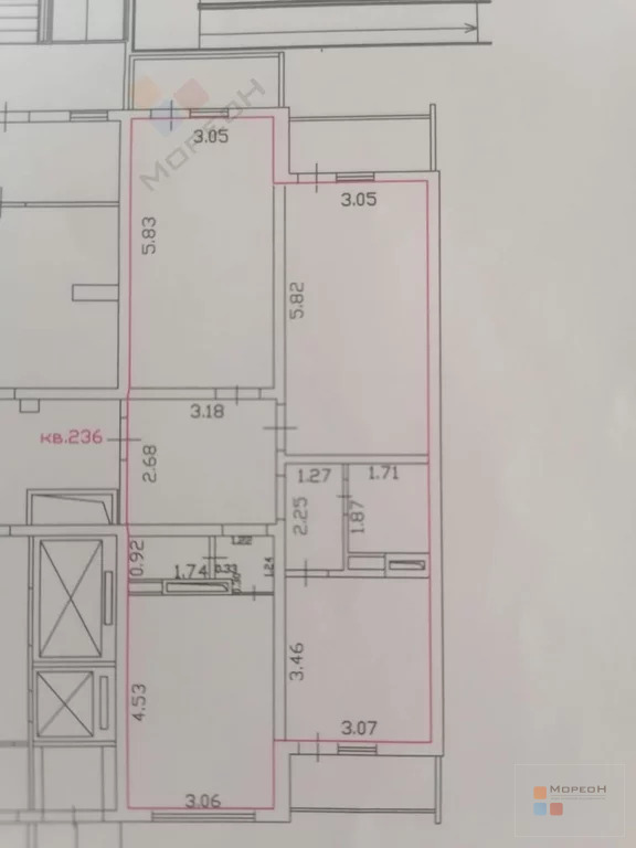 3-я квартира, 96.00 кв.м, 1/16 этаж, ККБ, Героев-Разведчиков ул, . - Фото 10