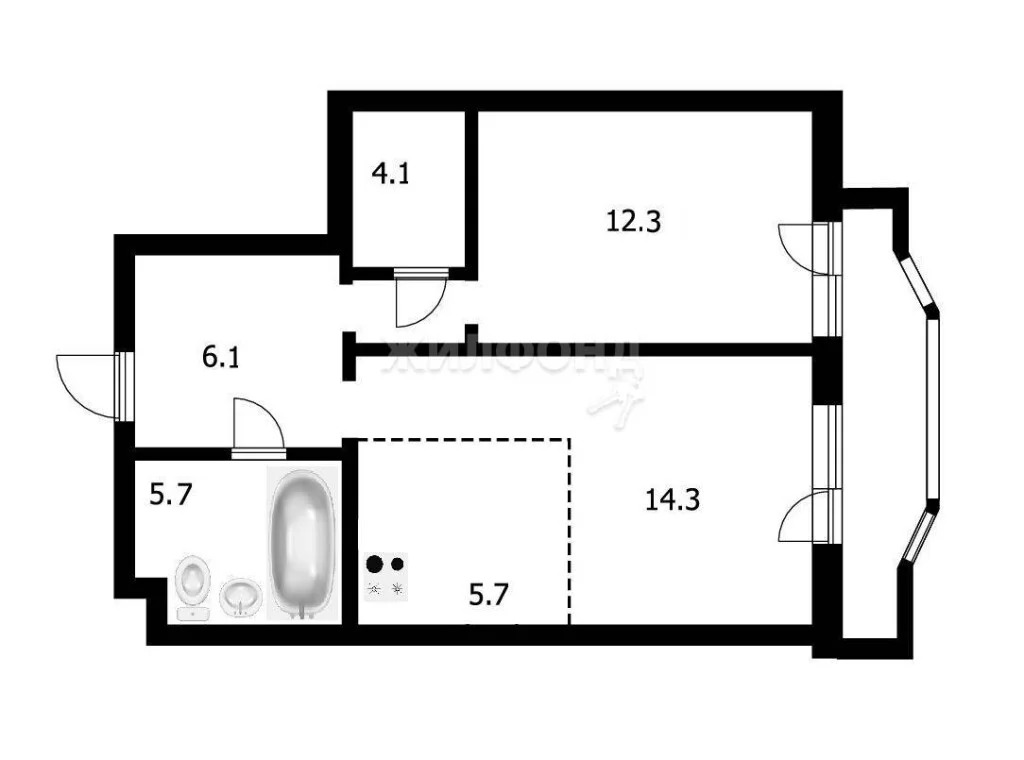 Продажа квартиры, Новосибирск, ул. Кошурникова - Фото 24