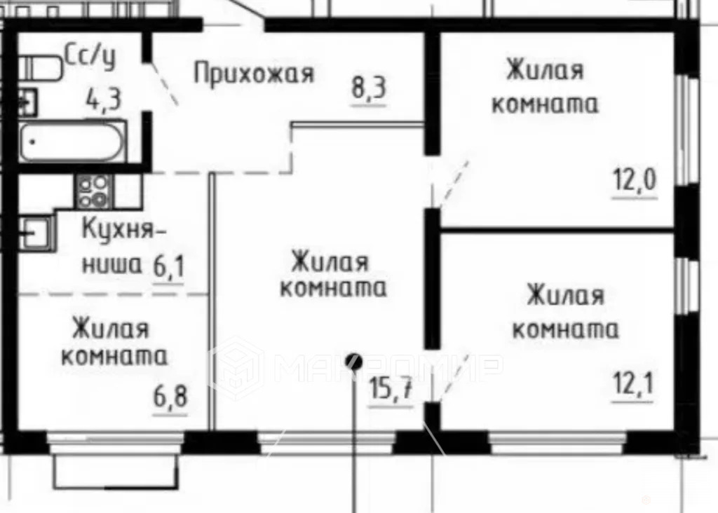 Продажа квартиры, Новосибирск, м. Речной Вокзал, Радиостанция N2 ул. - Фото 1