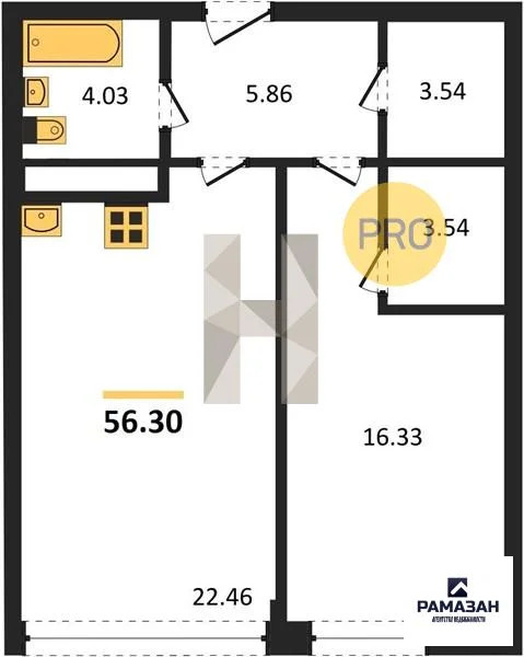 Продажа квартиры в новостройке, Казань, Генерала Ерина ул. - Фото 1