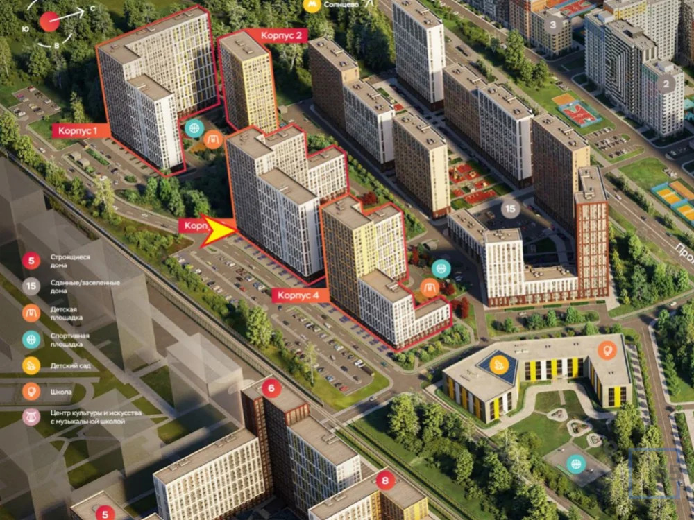 Продажа торгового помещения, м. Боровское шоссе, жилой комплекс Лучи-2 - Фото 2