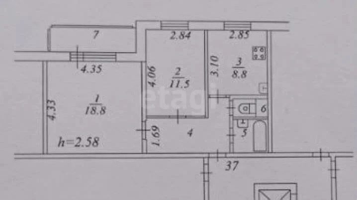 Продажа квартиры, Балашиха, Балашиха г. о., ул. Калинина - Фото 16