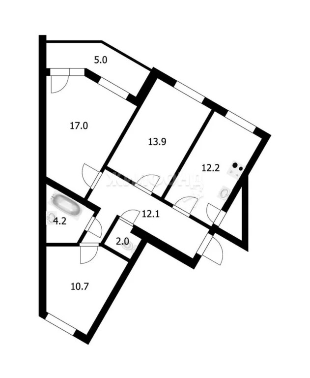 Продажа квартиры, Новосибирск, Заречная - Фото 12