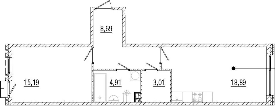 Продается квартира, 50.78 м - Фото 1