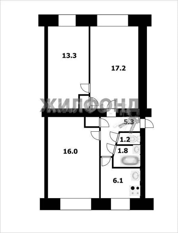 Продажа квартиры, Новосибирск, ул. Дуси Ковальчук - Фото 3