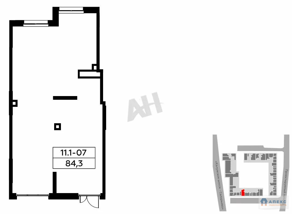 Продажа помещения (ПСН) пл. 84 м2 под аптеку, банк, бытовые услуги, ... - Фото 1