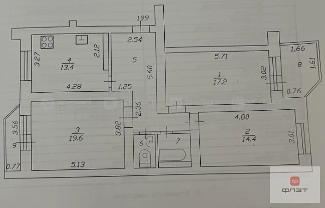 Продажа квартиры, Казань, ул. Чистопольская - Фото 4