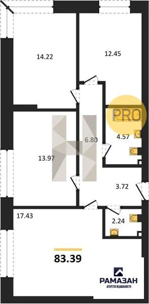 Продажа квартиры в новостройке, Казань, м. Проспект Победы, Кулагина ... - Фото 1