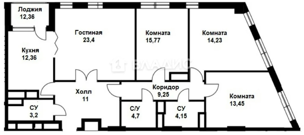 Москва, Карамышевская набережная, д.2А, 4-комнатная квартира на ... - Фото 37