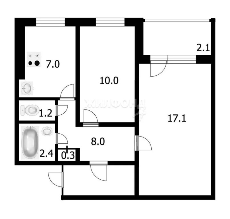 Продажа квартиры, Новосибирск, ул. Бориса Богаткова - Фото 10