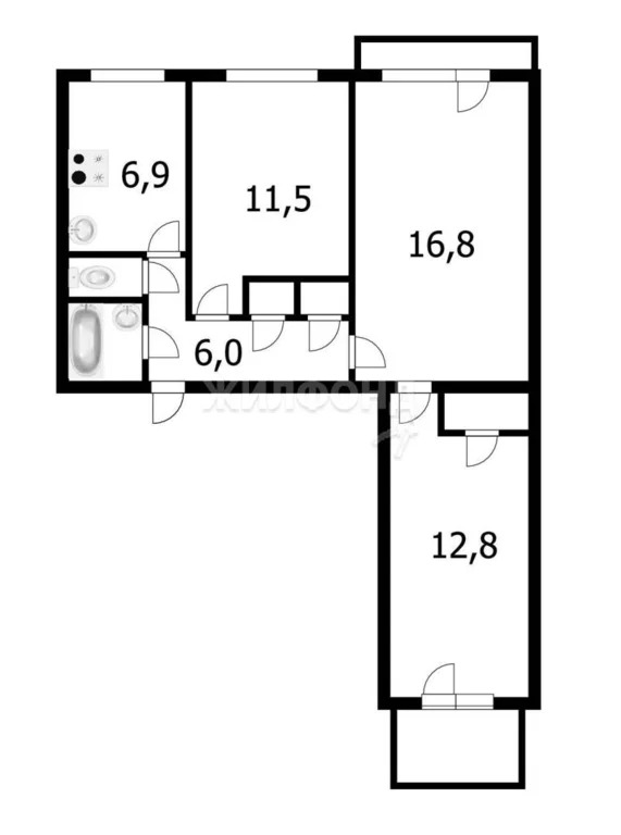 Продажа квартиры, Новосибирск, Гусинобродское ш. - Фото 8