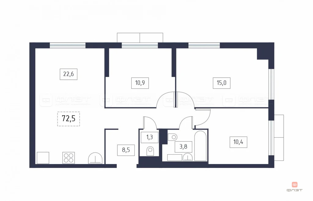 Продажа квартиры в новостройке, Казань, ул. Зирекле - Фото 11