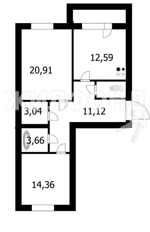 Продажа квартиры, Новосибирск, ул. Есенина - Фото 27