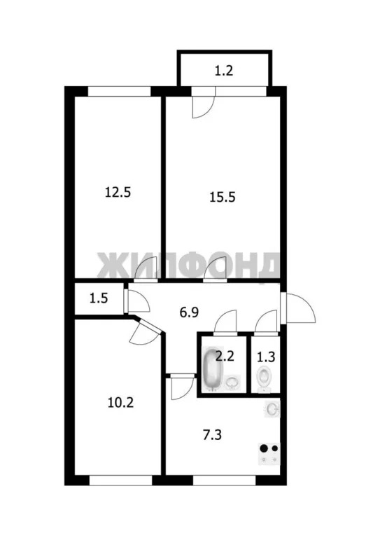 Продажа квартиры, Новосибирск, ул. Курганская - Фото 10