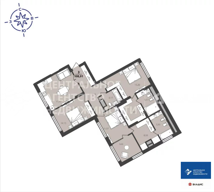 Продажа квартиры в новостройке, Рязань, территория Метропарк - Фото 3