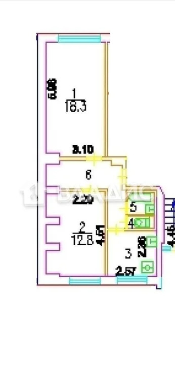 Москва, Туристская улица, д.20к2, 2-комнатная квартира на продажу - Фото 16