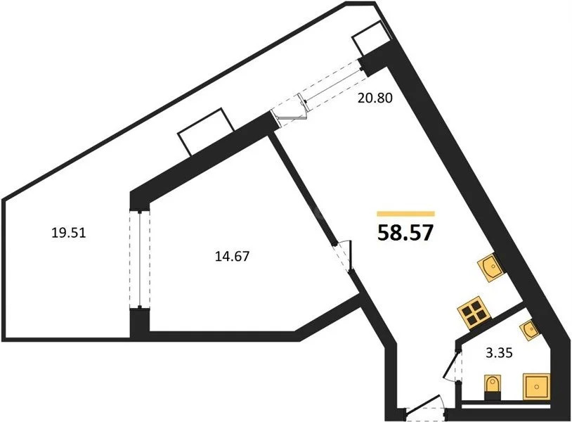 Продажа квартиры в новостройке, Севастополь, Качинское ш. - Фото 1