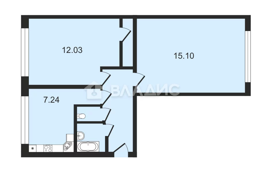 Санкт-Петербург, улица Тельмана, д.42, 2-комнатная квартира на продажу - Фото 17