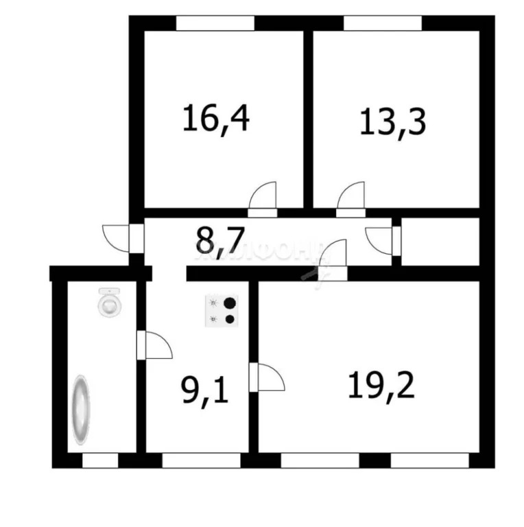 Продажа квартиры, Новосибирск, ул. Октябрьская - Фото 19