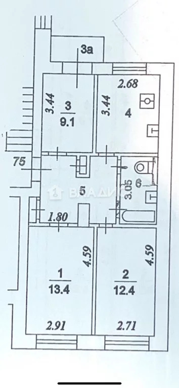 Москва, улица Красная Пресня, д.9, 3-комнатная квартира на продажу - Фото 6