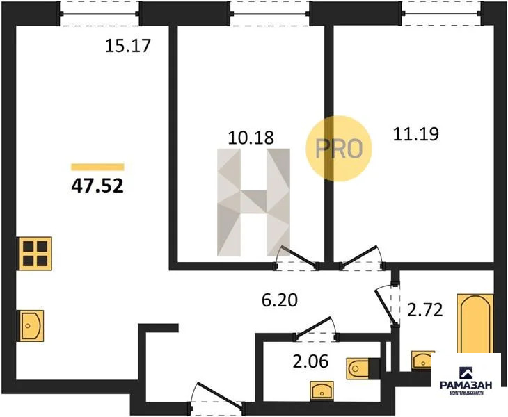 Продажа квартиры в новостройке, Казань, м. Козья слобода, ул. ... - Фото 1
