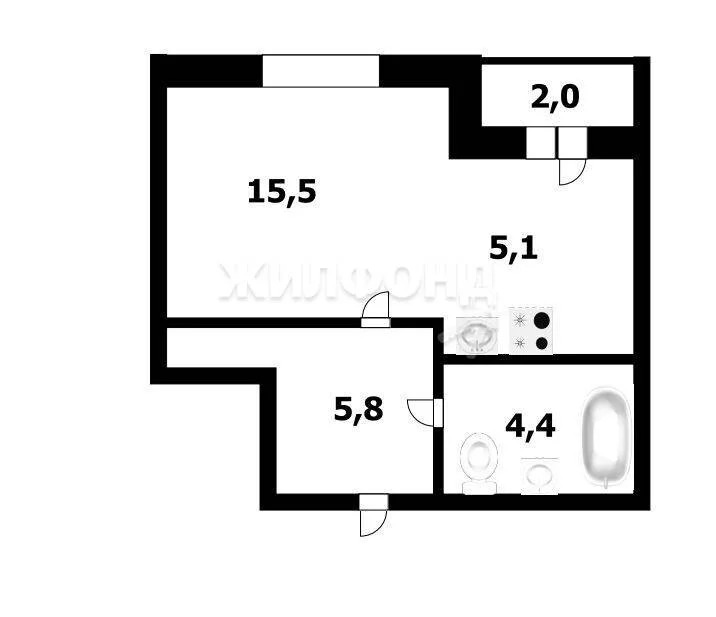 Продажа квартиры, Новосибирск, имени генерал-майора А.Н. Рожкина - Фото 9